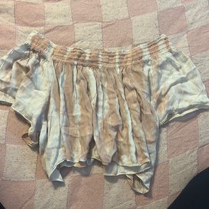 Forever 21 off shoulder tie dye top